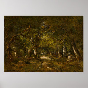Poster Scène Forêt - Art Diaz de la Peña