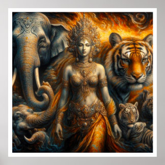 Poster Scène mystique spirituelle