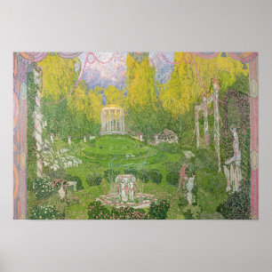 Poster Scène pour l'opéra 'Orpheo de Euridice'