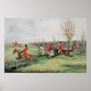 Poster Scène sportive, 19ème siècle