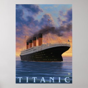 Poster Scène Titanic Ligne étoile blanche
