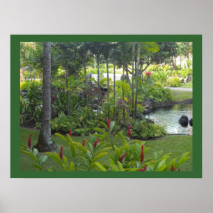 Poster Scène Tropical Garden