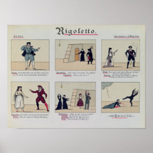Poster Scènes de l'opéra "Rigoletto"