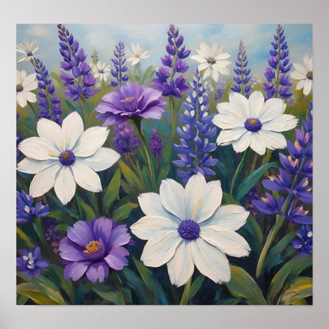 Poster Scènes florales (Devant)