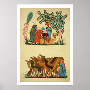 Poster Scènes prises d'un manuscrit du 'Maqamat de