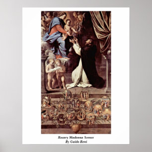 Poster Scènes Rosary Madonna Par Guido Reni