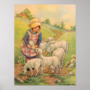 Poster Scènes tôt de ferme