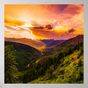 Poster Scenic Montana Landscape