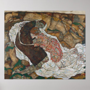 Poster Schiele - La Mort Et La Jeune Fille