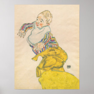 Poster Schiele - Neveu Anton Peschka 1915