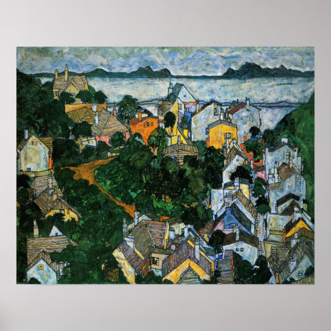 Poster Schiele - Paysage d'été (Devant)