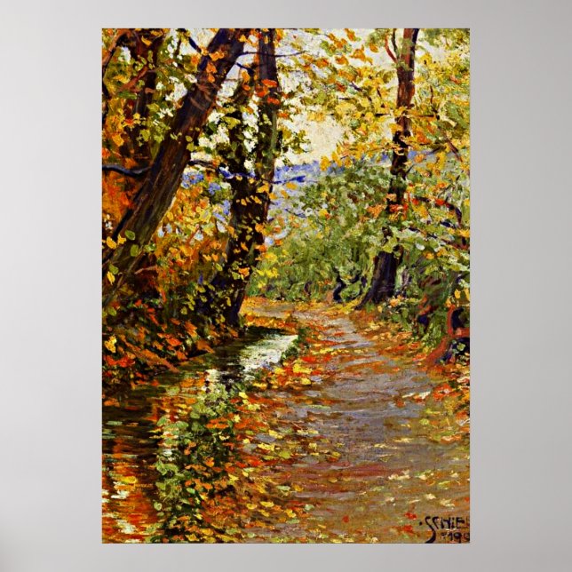 Poster Schiele - Winding Brook (Devant)