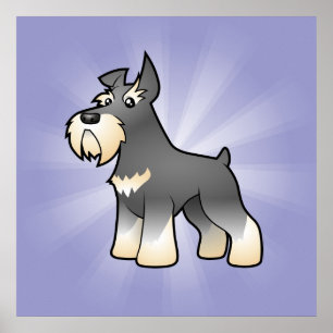 Poster Schnauzer de bande dessinée