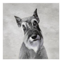 Schnauzer (Giant) Peinture - Chien Art