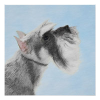 Schnauzer (Giant, Standard) Peinture - Chien Art
