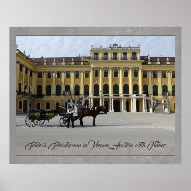 Poster Schönbrunn Palace à Vienna (Devant)