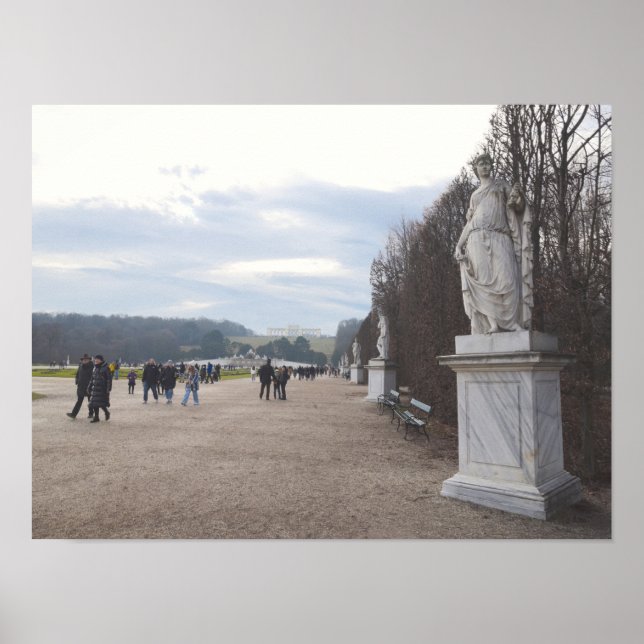 Poster Schonbrunn Place Gardens, Vienne, Autriche. (Devant)