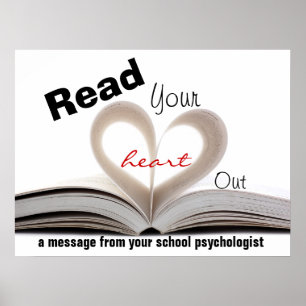 Poster School Psychologists Promoting Literacy Print