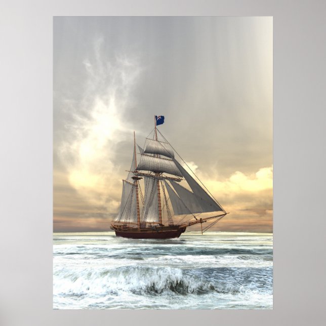 Poster Schooner (Devant)