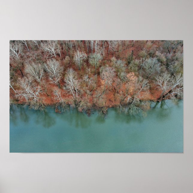 Poster Schuylkill River Fall Trees Imprimer (Devant)
