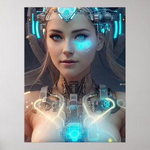 Poster SCI-FI Lovely Cyborg
