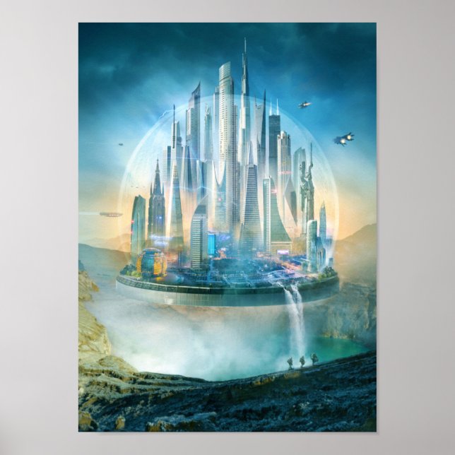 Poster Science-fiction, Dome City (Devant)