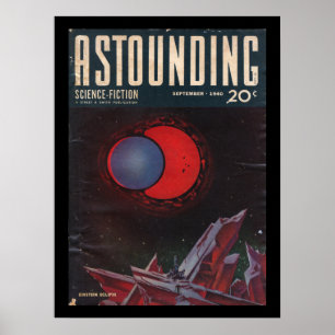 Poster Science-Fiction stupéfiante, septembre 1940 _Pulp