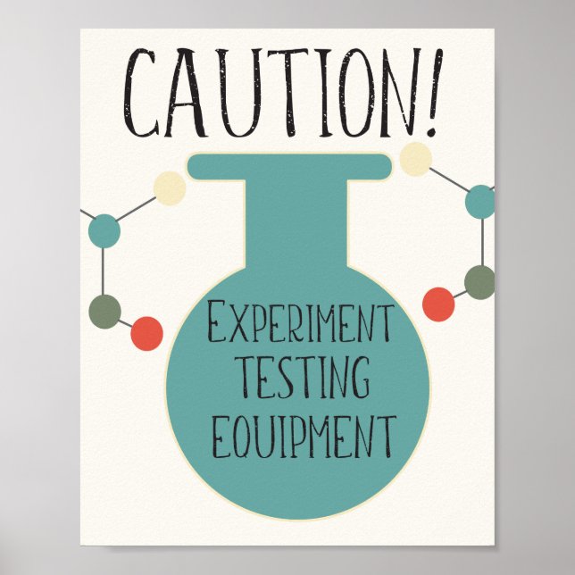 Poster Science Party Laboratoire Chimie Foire Anniversair (Devant)
