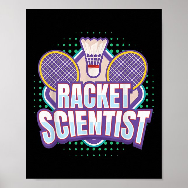 Poster Scientifique de raquette de Badminton I Raquette d (Devant)