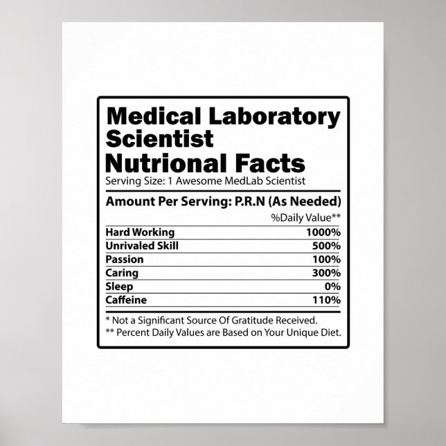 Poster Scientifiques du laboratoire Médicale | Cadeau de  (Devant)