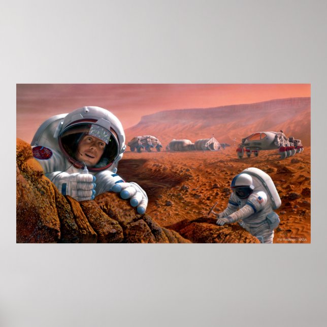 Poster Scientifiques sur Mars (Devant)