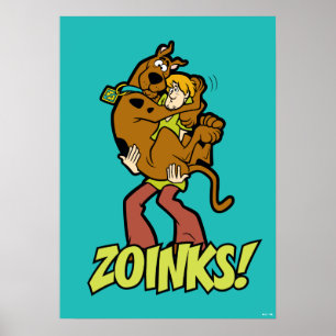 Poster Scooby-Doo and Shaggy Zoinks!
