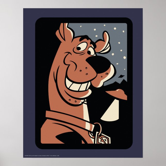 Poster Scooby Doo avec OVNI (Devant)