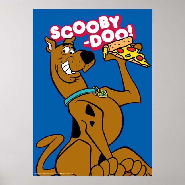 Poster Scooby Doo Avec Pizza Slice (Devant)