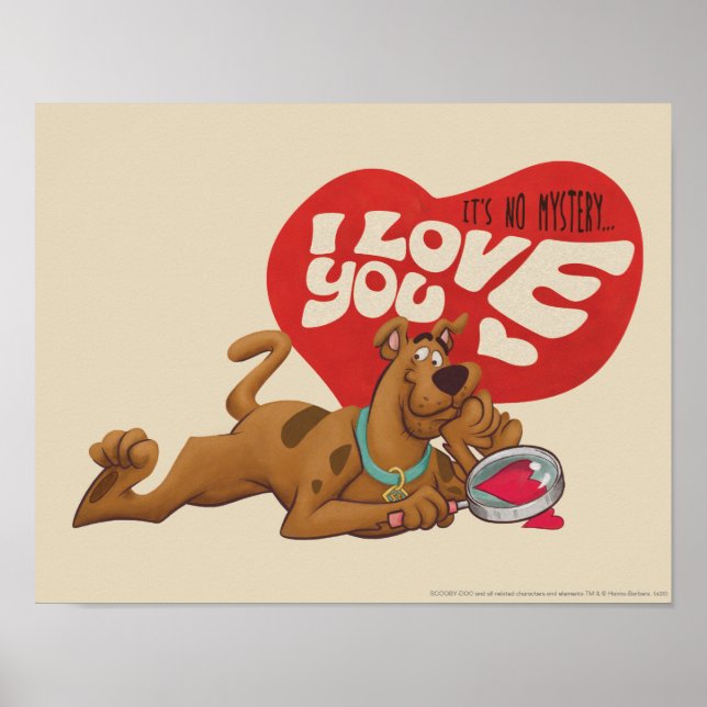 Poster Scooby-Doo - Ce n'est pas un mystère... Je t'aime (Devant)