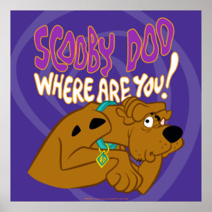 Poster Scooby-Doo effrayé