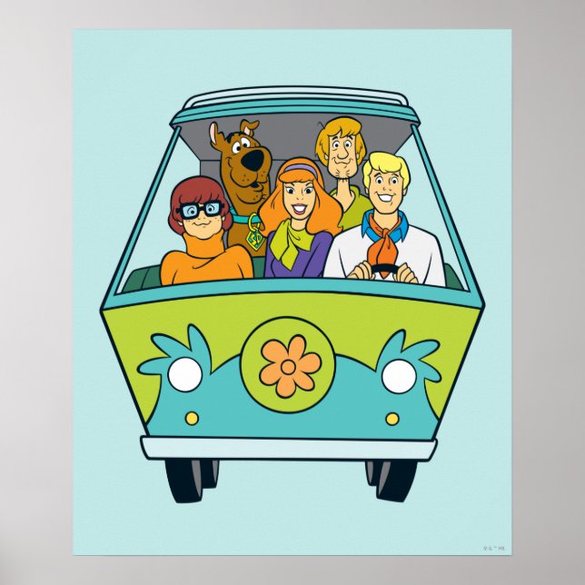 Poster Scooby-Doo & Gang Mystery Machine (Devant)