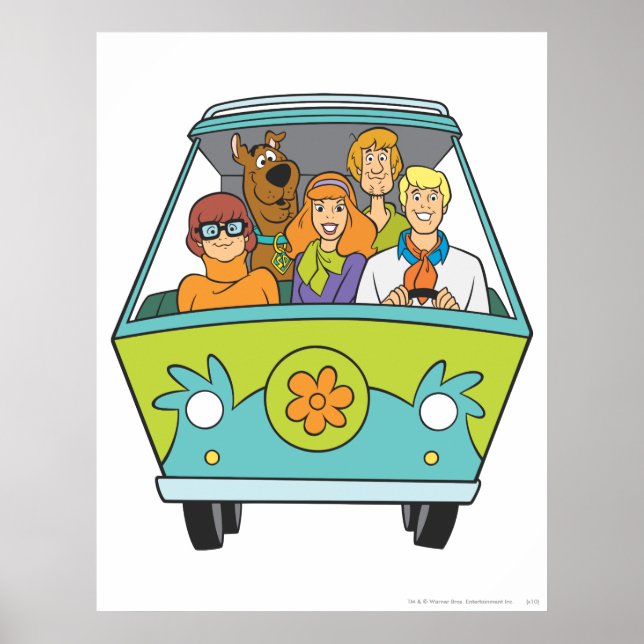 Poster Scooby-Doo & Gang Mystery Machine (Devant)