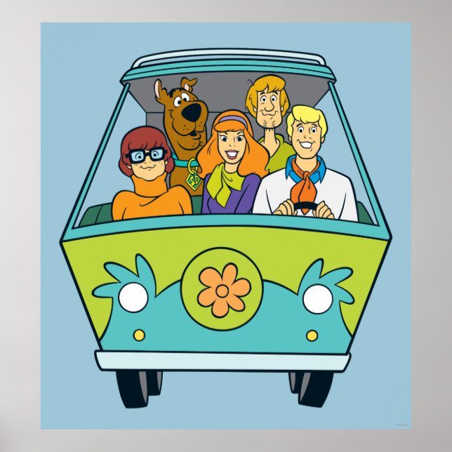 Poster Scooby-Doo & Gang Mystery Machine (Devant)