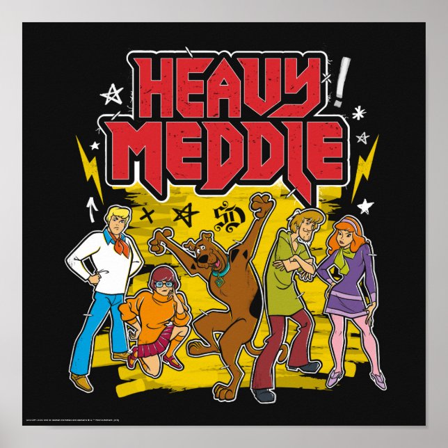 Poster Scooby-Doo | Graphique "Lourde Médaille" (Devant)