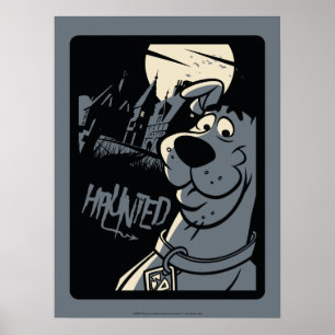 Poster Scooby-Doo Noir Haunted Mansion Graphisme