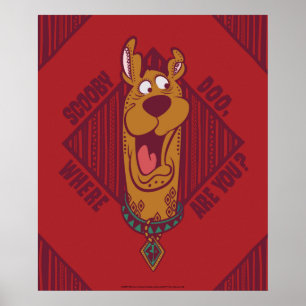 Poster Scooby-Doo Où Êtes-Vous Graphique Tribal