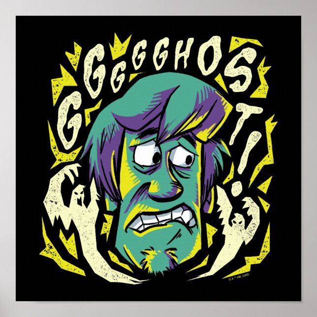 Poster Scooby-Doo | Shaggy effrayée (Devant)