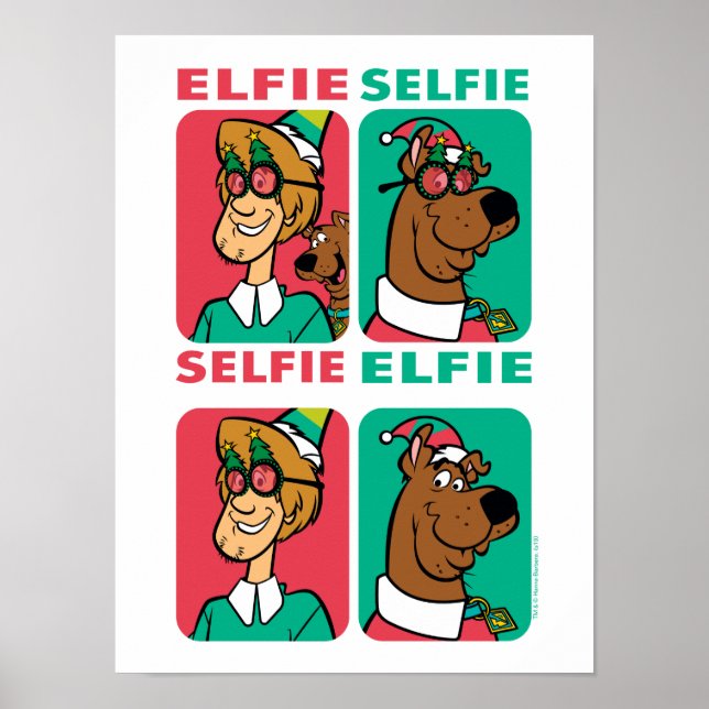Poster Scooby-Doo & Shaggy "Elfie Selfie" (Devant)