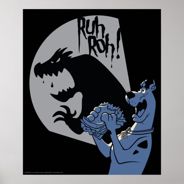 Poster Scooby-Doo Snack de minuit "Ruh Roh !" (Devant)