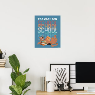 Poster Scooby Doo Trop Cool Pour L'École