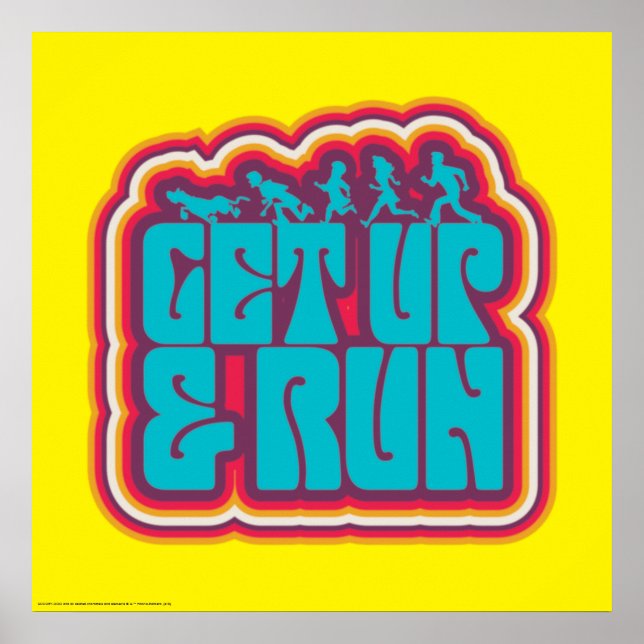 Poster Scooby et le graphique "Get Up & Run" (Devant)