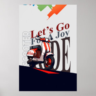 Poster Scooter Allons-y