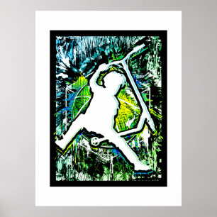 Poster Scooter Retro - Stuntscooter - Kick Stunt Scooter