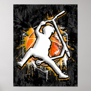 Poster Scooter Retro - Stuntscooter - Kick Stunt Scooter